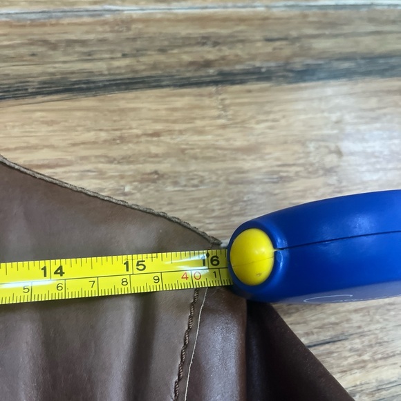 Wilsons genuine Leather Rich Brown Trench Coat - Picture 9 of 10